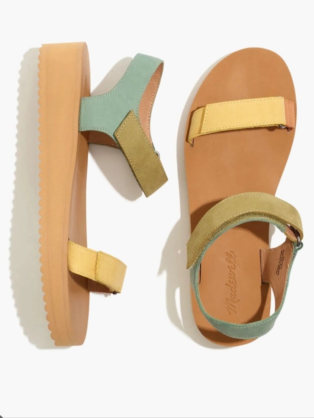 Madewell The Maggie Sandal In Colorblock - Sz 7.5
